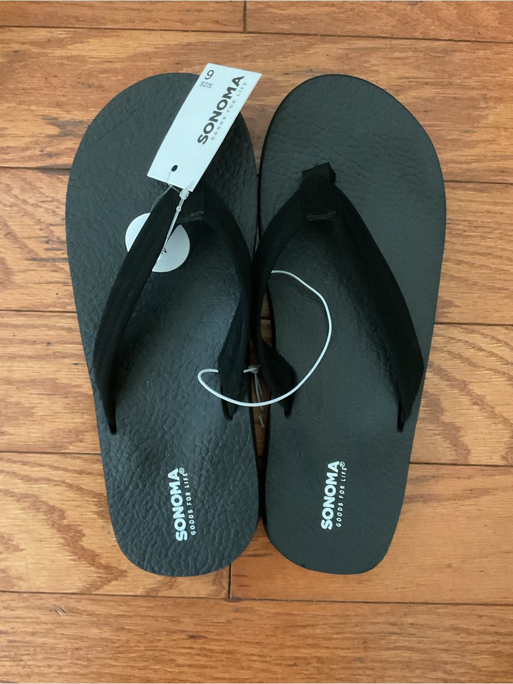 Sonoma Boys Black Flip-Flops - Brand New